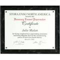 Certificate Holder Kit Black Marble 9"x12"